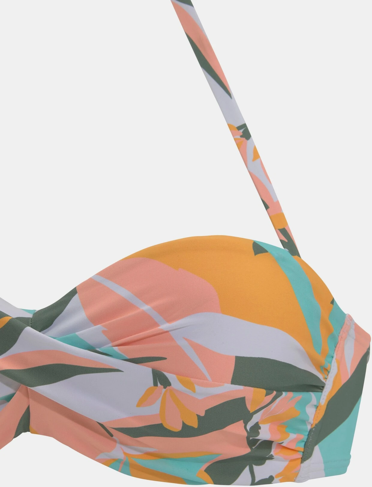 Sunseeker Bügel-Bandeau-Bikini In Weiß-gelb – Bild 3