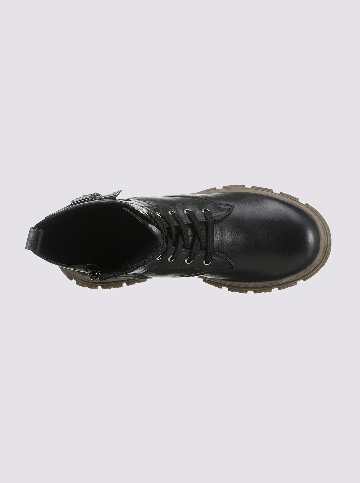 Andrea Conti Schnürstiefelette In Schwarz – Bild 5