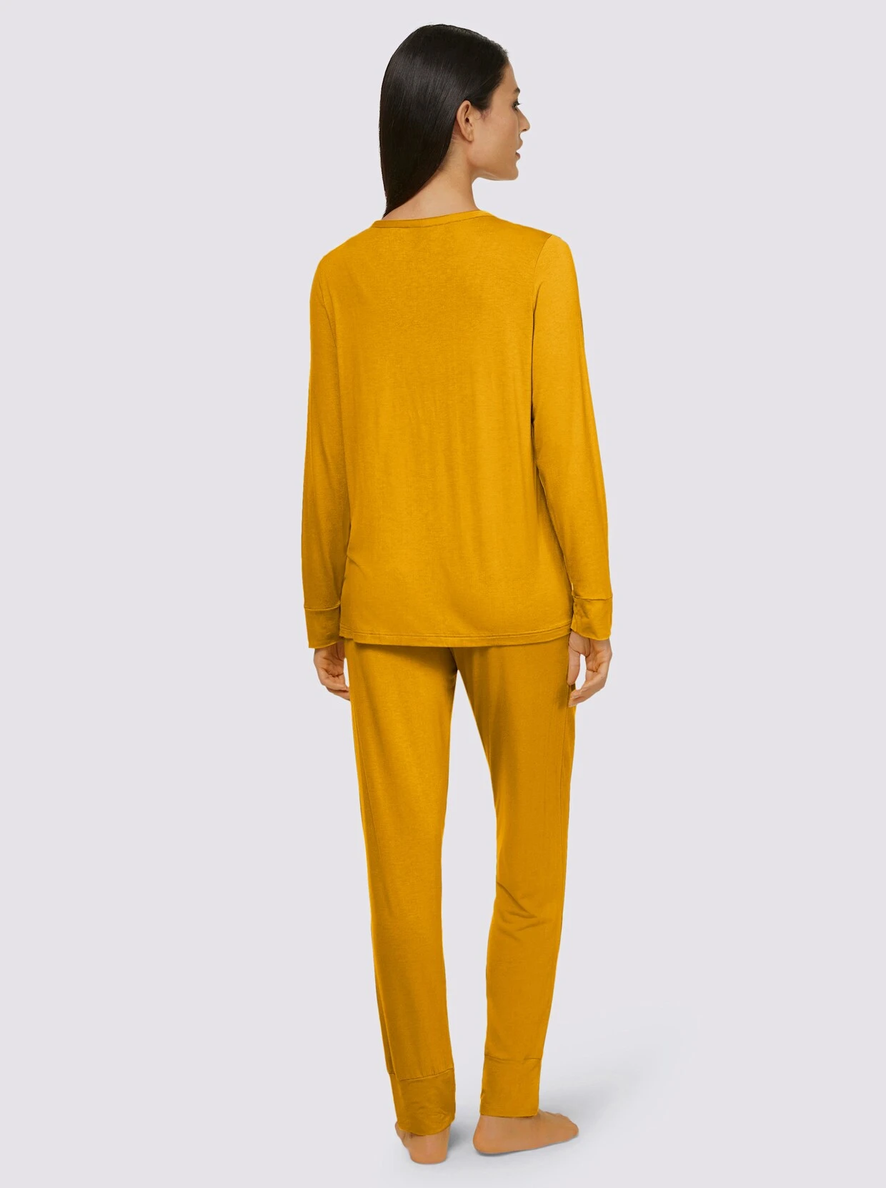 Wäschepur Schlafanzug In Ocker – Bild 2