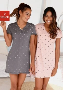 Vivance Dreams Nachthemd In Rosé-mauve