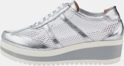 Heine Sneaker In Weiß-silberfarben