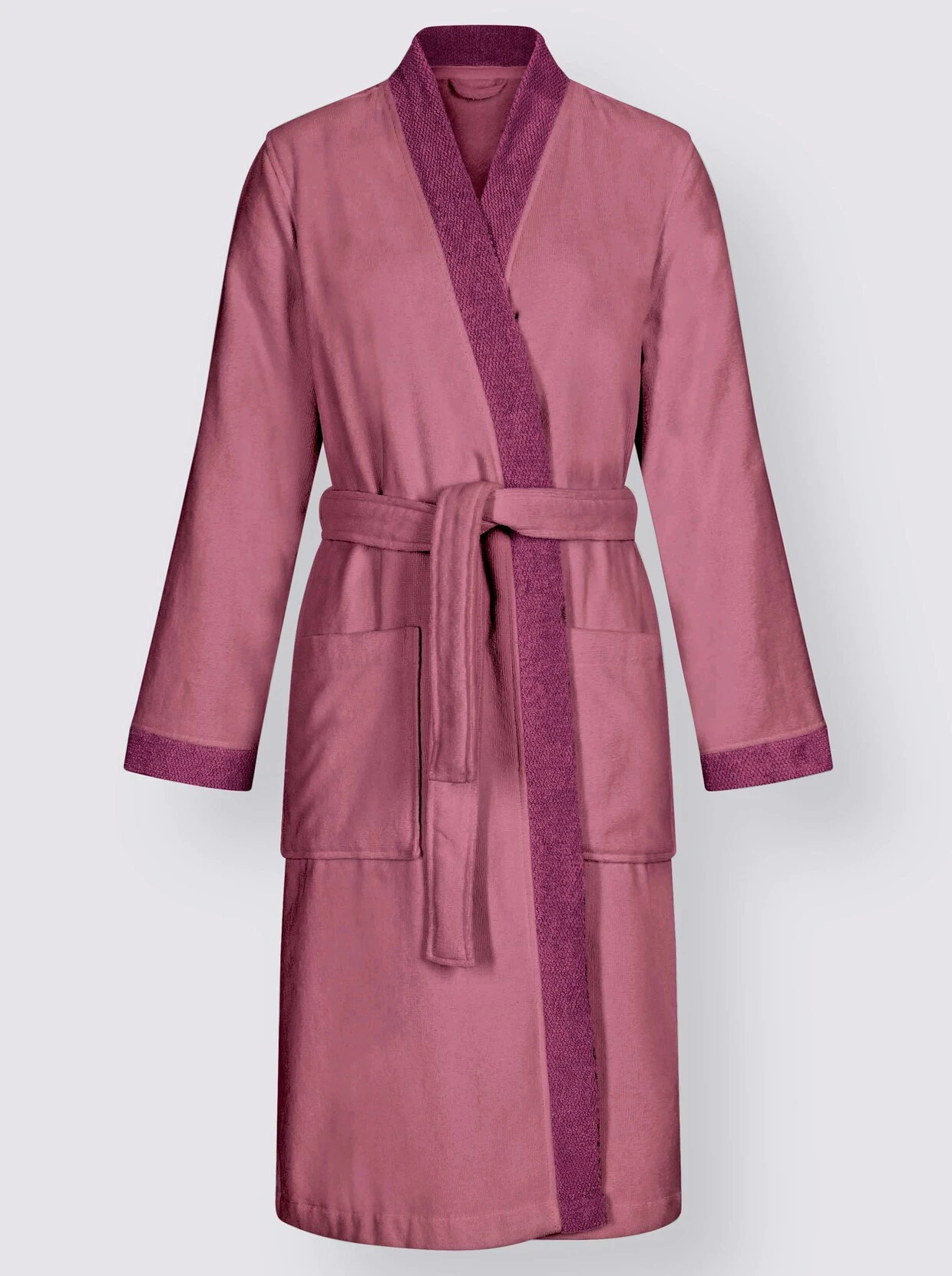 Feel Good Bademantel In Altrosa – Bild 4