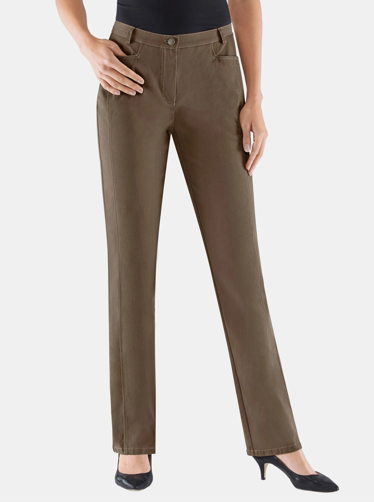 Cosma Thermohose In Taupe – Bild 2