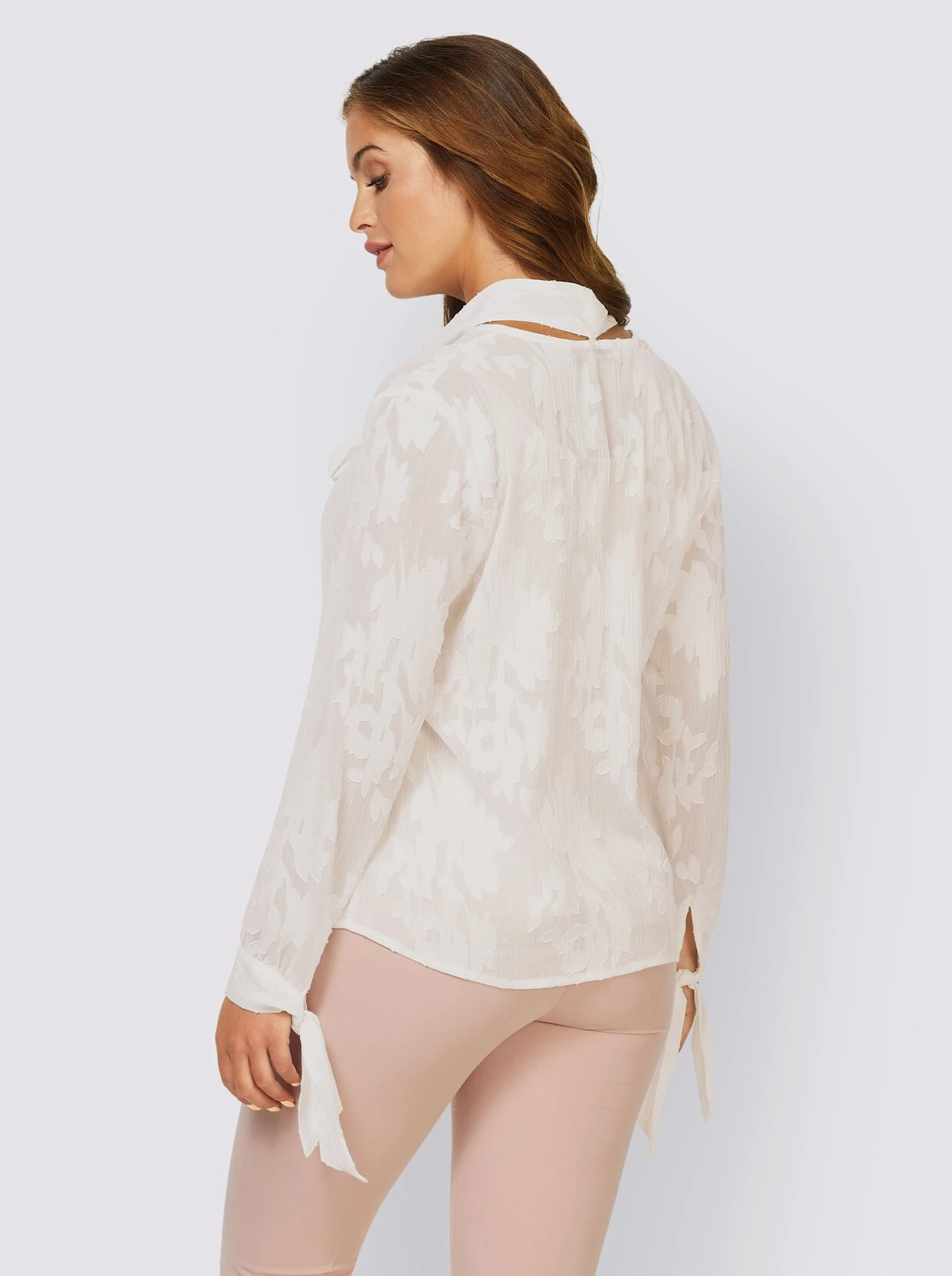 Heine Bluse In Ecru-gemustert – Bild 3