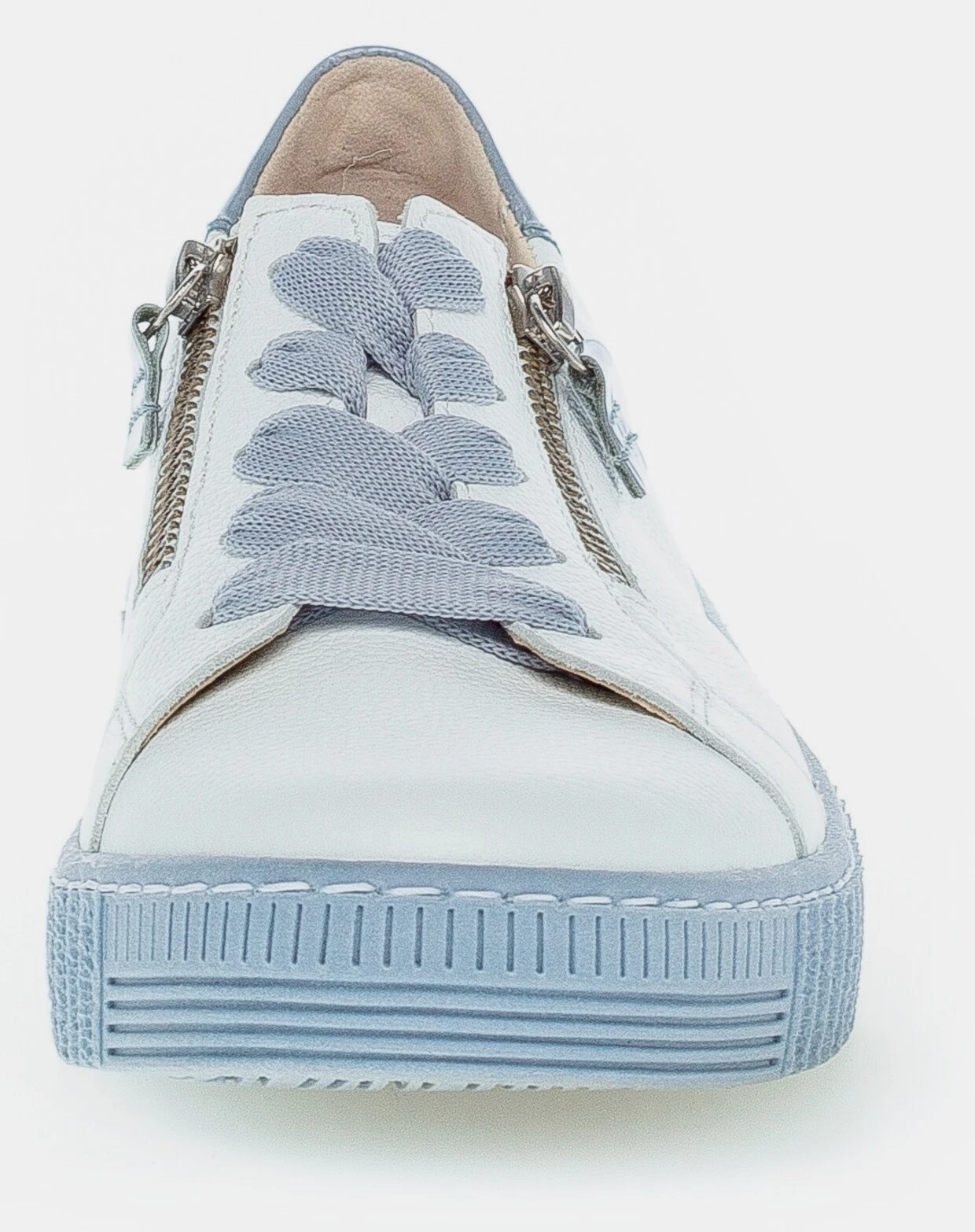 Gabor Plateausneaker In Weiß-hellblau – Bild 2