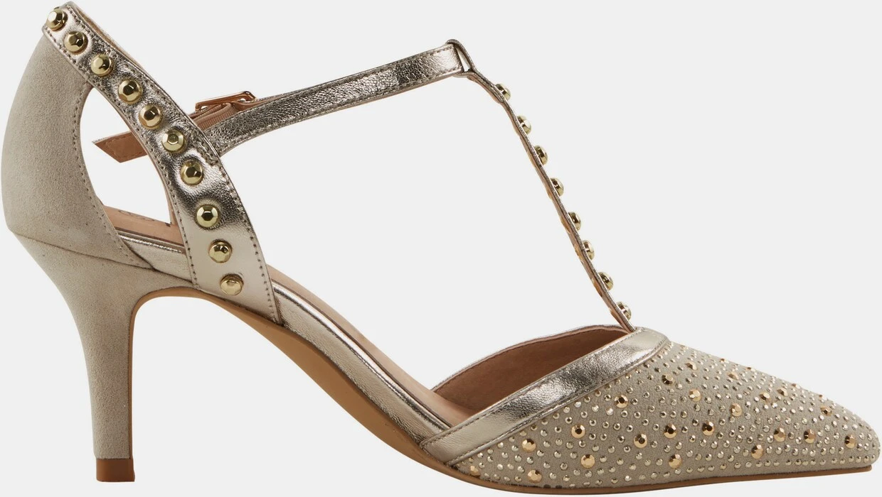 Heine Pumps In Goldfarben – Bild 3