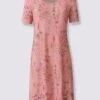 Jerseykleid In Rosenquarz-bedruckt