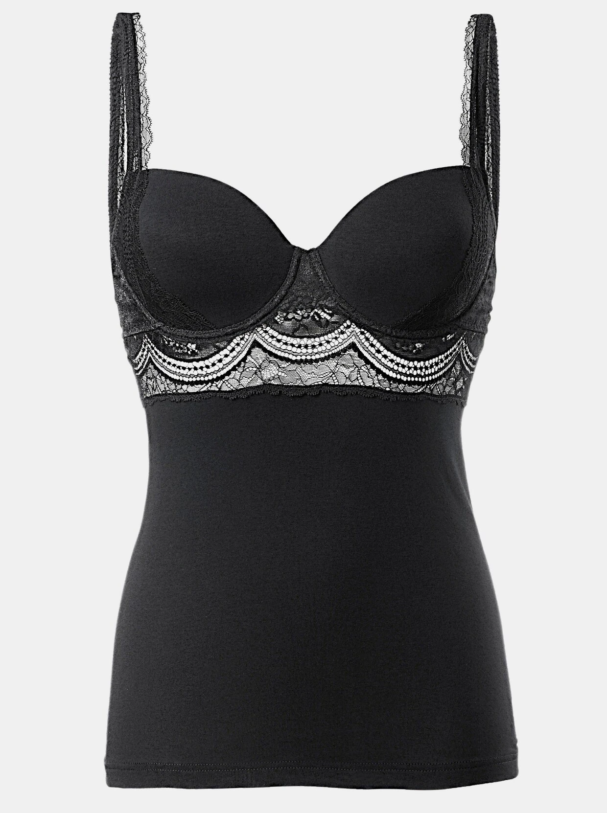 Nina Von C. Bügel-BH-Hemd In Schwarz – Bild 2