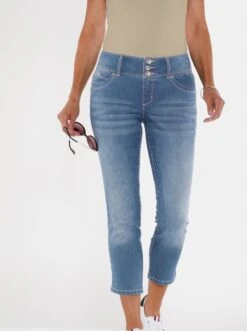 7/8-Jeans In Blue-bleached