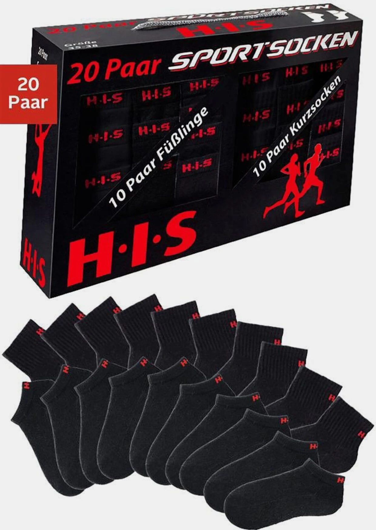 H.I.S Kurzsocken In Schwarz – Bild 3